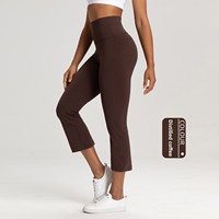 Pantalones de Yoga de Cintura Alta para Mujer, Pantalones de Fitness de 8 Pulgadas que Realzan la Figura y Adelgazan