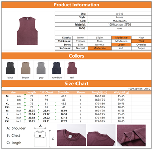 Canotte da <span class=keywords><strong>Uomo</strong></span> Nuove Estive Slim-Fit in Cotone 100% per Palestra, Tinta Unita, Vestibilità Rilassata, con Servizio Logo Personalizzato - Vendita all'Ingrosso - Product Image 2