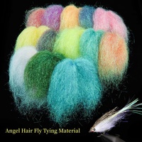 5g/Paquet Fibre Angel Hair Angel Fiber Matériau de montage de mouches Scintillant Fibre Streamer Mobile Streamer pour leurres de pêche au poisson-appât, pour la pêche au brochet, à la truite et en mer