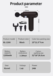 Massaggiatore di tipo Mini pistola per massaggio muscolare palmare di alta qualità - Product Image 6