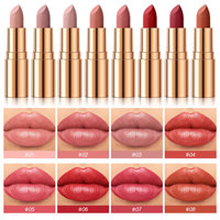 Rouge à lèvres hydratant doré HANDAIYAN, 8 couleurs, imperméable, facile à appliquer, maquillage brillant hydratant, style tendance
