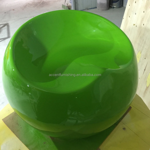 Venta al por mayor barato en forma de manzana FRP ocio taburete bajo para sala de estar colorido interior al aire libre Silla de acento - Product Image 2