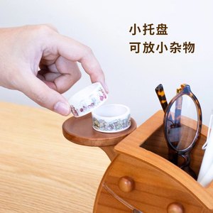 Organisateur <span class=keywords><strong>de</strong></span> <span class=keywords><strong>bureau</strong></span> en bois avec finition laquée en forme d'animal - Fournitures <span class=keywords><strong>de</strong></span> <span class=keywords><strong>bureau</strong></span> multifonctionnelles durables - Product Image 3