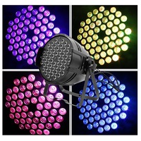 54 projecteurs LED PAR 3W, ampoules LED 3-en-1 pour bars, KTV et grands éclairages de scène de type moulin à vent