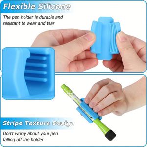 Porte-stylo X1012, support adhésif en silicone pour accessoires de bureau, porte-crayons et marqueurs - Product Image 4