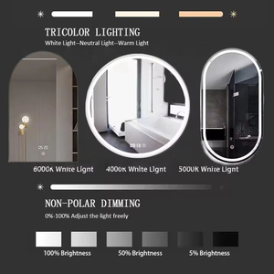 Miroir de salle de bain moderne à LED, miroir tunnel, miroir de salle de maquillage, miroir tunnel magique à LED, illusion d'infini, tendance sur TikTok - Product Image 5