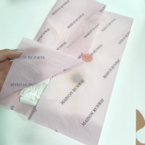 <strong>Pink</strong> Sydney Specialty <strong>Paper</strong> Moisture-Proof Custom Printed Tissue <strong>Paper</strong> with Black Logo for Clothes <strong>Wrapping</strong> <strong>Pink</strong> Background - Product Image 3