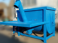 Nouvelle machine à mélanger le substrat de compost et d'engrais horizontale 1000KG 2000L, mélangeur de substrat pour champignons, mélangeur de terre multifonctionnel à ruban