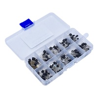 BC337 BC327 2N2222 2N2907 2N3904 2N3906 S8050 S8550 A1015 C1815 10Values*20pcs=200/set Transistors Box Pack Transistor kit TO-92