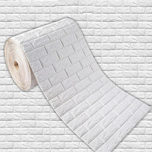 Carta da Parati Autoadesiva in Schiuma PE Effetto Mattoni per Decorazione Casa, Materiale Tapete per Camerette Bambini, Carta da Parati 3D Personalizzata - Product Image 1