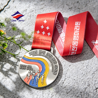 Medalla Metálica Personalizada Longzhiyu con Grabado, Diseño Moderno Feng Shui, para Concursos de Arte y Aniversarios de Empresa, 20 Años de Experiencia