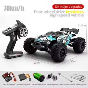 S909/S910 <span class=keywords><strong>Hyper</strong></span> Go 1/16 Brushless 4WD Voiture électrique tout-terrain Truggy 70KM/H Haute vitesse Course Voiture télécommandée RC Monster Truck - Product Image 1