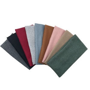 ยางรัดผมสำหรับผู้หญิงผ้าคาดผมแบบถักสีทึบสำหรับเล่นกีฬาโยคะ - Product Image 1