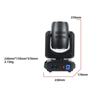 Projecteur à double faisceau pour événements festifs, discothèques et DJ – Lumière LED à double tête mobile avec anneau lumineux