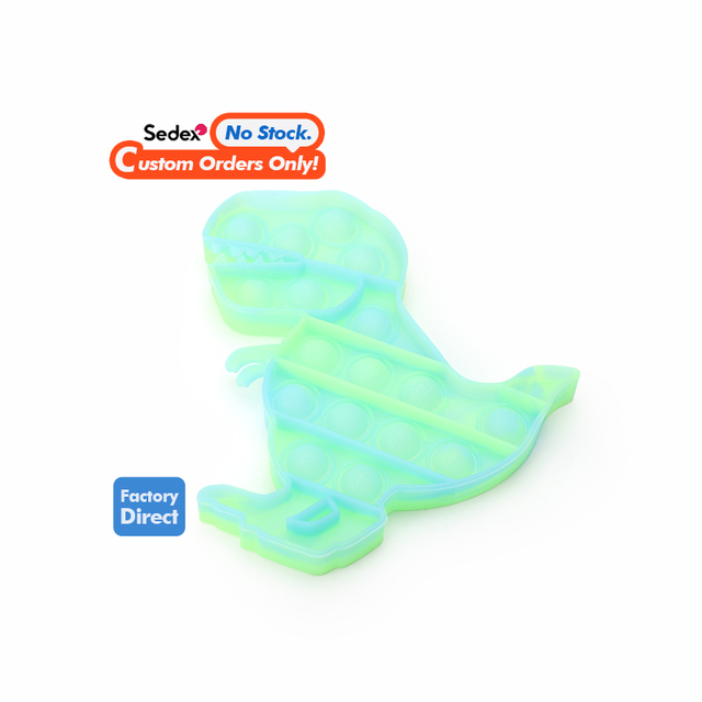 Cartoon Design Sensory Push Pop Silicone Fidget Toy Promotional Kids' Squeeze Toys