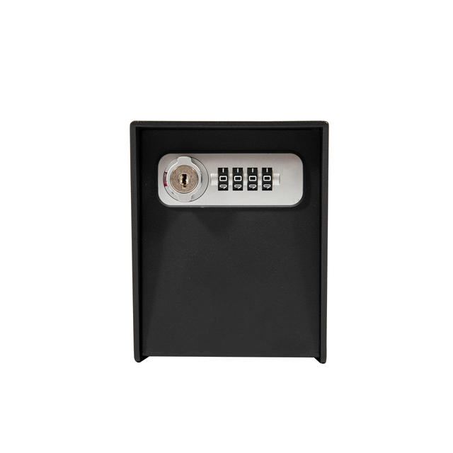 Metal Material Wall Mounted Aluminium Anti-Theft Combination Lock Box with Storage Indoor/Outdoor Use 97x70x122mm