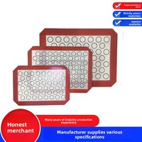 Tapis de cuisson en silicone de qualité alimentaire pleine grandeur, résistant au four et au lave-vaisselle, idéal pour pétrir et faire des macarons