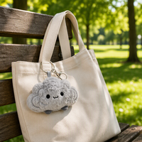 Porte-clés en peluche nuage mignon, jouet doux, style anime unisexe, cadeau pour fête et festival, design personnalisé