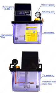 2L Tự động bơm dầu thủy lực bơm trung tâm Hệ thống bôi trơn điện 1L 2L dầu bơm bánh răng cho <span class=keywords><strong>CNC</strong></span> Router - Product Image 2