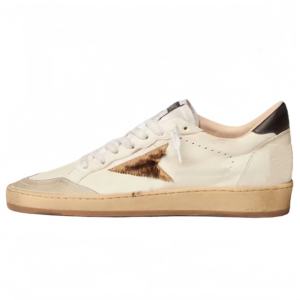 Baskets unisexes classiques noires de créateur GGDBs, style rétro superstar avec décoration de paillettes dorées, adaptées à un usage estival - Product Image 4