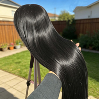 Perruques Lace Front en Cheveux Humains 30-40 pouces, Perruque HD Lace 13x4 sans colle, Perruque Lisse Baguette en Cheveux Vierges Bruts avec Cuticules Alignées, Vente en Gros Usine
