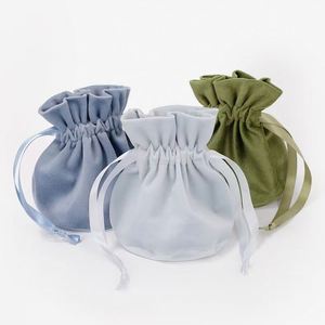 Manufacture Factory OEM <b>Mini</b> Velvet Promotional Pouch <b>Bag</b> for Jewelry Colorful Jewelry <b>Gift</b> Drawstring <b>Bag</b> Fashionable Packaging - Product Image 5