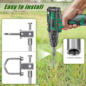 Ancoraggi a <span class=keywords><strong>vite</strong></span> AMBITION, Ancoraggi multiuso, Ancoraggi a terra per trampolini, capannoni, tettoie, serre - Confezione da 6 - Product Image 4