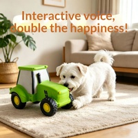 Jouet à mâcher pour chien en latex vert High Court, design réaliste de tracteur, sonore, incontournable pour lutter contre l'ennui