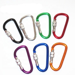 4 Piezas de Mosquetones de Aleación de Aluminio de 8cm/7cm/6cm/5cm, Anillo en D, Clip para Llavero, Gancho de Seguridad para Camping, Kit de Viaje al Aire Libre <span class=keywords><strong>GYH</strong></span> - Product Image 6