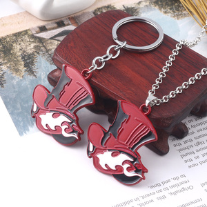 Mayoristas Juego Periférico Persona 5 <span class=keywords><strong>P5</strong></span> Sombrero Rojo Colgante Llavero Para Fans Cosplay Joyería - Product Image 3
