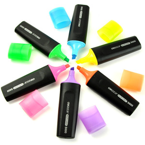 Stylo surligneur Deli S600 à tête inclinée, taille normale, couleurs vives, pour la prise de notes et les études - Product Image 4