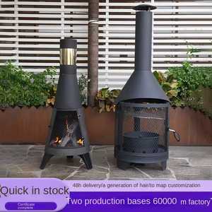 Estufa de Leña para Exteriores de Acero al Carbono, <span class=keywords><strong>Chimenea</strong></span>, <span class=keywords><strong>Barbacoa</strong></span>, Estufa de Calefacción para Patio, Jardín, Villa, Parrilla de Carbón y Leña - Product Image 3