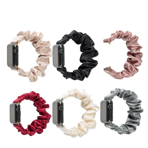 Tissu de luxe personnalisé pour bracelet Apple Watch pour femmes, respirant, élastique, bracelet <span class=keywords><strong>IWatch</strong></span> S8/S9, bracelet de montre tendance - Product Image 6