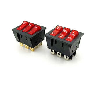 สวิตช์โยกสามขาสำหรับเครื่องใช้ไฟฟ้าในบ้านสวิตช์ไฟสองตำแหน่ง KCD5 250VAC ไฟแดงกำลังสูง IP20 20A - Product Image 3