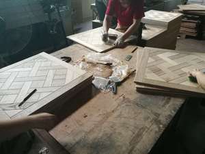 Unfinished Rustikalen Europäische Eiche Holz Engineered Versailles Parkett Panel Chantilly <span class=keywords><strong>Monticello</strong></span> Bordeaux Parkett - Product Image 3
