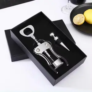 Promotional Innovative Design Professional Metal Winged Cork Screw Wing Corkscrew Wine Opener