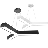 Luminaire suspendu moderne en forme de Y, 60 cm, 90 cm, lampe de plafond triangulaire, éclairage LED pour salle de sport, bureau, danse