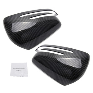 ฝาครอบกระจกมองข้างคาร์บอนไฟเบอร์ Mercedes-Benz ชุดเต็ม สำหรับ W205 W213 W222 วัสดุ ABS พร้อมเทป 3M สำหรับติดตั้ง - Product Image 2