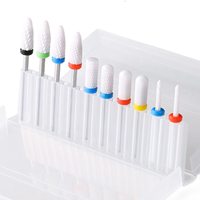 Kit de 10 Têtes de Polissage pour Ongles, Accessoires de Ponceuse pour Retirer les Cuticules, Accessoires Multiples pour Ponceuse Frontale