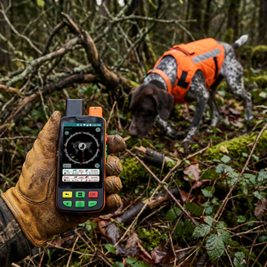Traceur GPS Commercial pour Chiens 4G GPS+VHF 15KM Transmission Réseau Cellulaire en Cas de Panne Enregistrement de Données sur <span class=keywords><strong>Carte</strong></span> TF Silicone Métal Beidou - Product Image 3