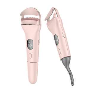 <span class=keywords><strong>2025</strong></span> xu hướng mới nhãn hiệu riêng du lịch mini nhỏ cầm tay màu hồng Silicone USB có thể sạc lại điện nước nóng lông mi Lược Curler - Product Image 3