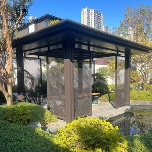 Pavillon <span class=keywords><strong>de</strong></span> patio extérieur rétractable automatique avec persiennes Bioclimat en aluminium contrôle Toja grille LED moteurs pour pergola - Product Image 1