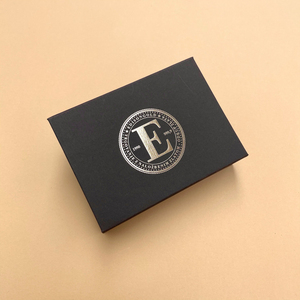 Caja Personalizada con Logotipo, Apertura Superior Abatible, Cartón Negro Gris, Rectangular, Ecológica, Cajas de Regalo Magnéticas de Papel con Tapa Magnética - Product Image 6