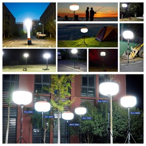 Torre de Luz LED de 1000W de Fábrica Especializada, 130000 Lúmenes, Tipo Globo, para Obras Viales Temporales, Clasificación IP65, Ángulo de Haz de 360°, 50000 <span class=keywords><strong>Horas</strong></span> de Duración - Product Image 6
