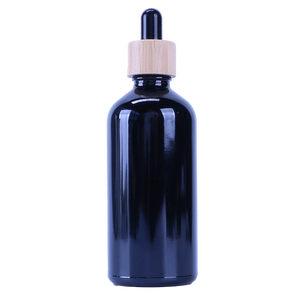 ขวดน้ำมันหอมระเหยแก้วสีดำ 5 มล. 30 มล. 100 มล. พร้อมหลอดหยดสำหรับบรรจุภัณฑ์เครื่องสำอางแบบเติมได้สำหรับอโรมาเธอราพี - Product Image 5