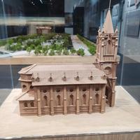 Modèle architectural chinois ancien à l'échelle 1/80, imprimé en 3D, avec éclairage LED personnalisé, forme et couleur, en acrylique, garantie 1 an