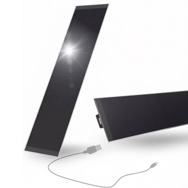 Blinds Motor 5V 5W Solar Charging Panel USB 2.0 Interface for Motorized Roller Blinds Compatible with Battery Tubular Motors