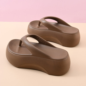Sandales de plage compensées pour femme Guru, hauteur 6 cm, en EVA blanc - Product Image 2