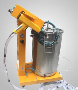 Glass Hopper Electrostatic Portable Powder Coating Equipment