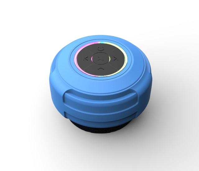 Shower Suction Cup Waterproof for Speaker JL 5.4 for 3W Output LED Flashing Light Portable Boombox Bluetooth Speaker